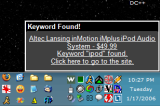 Screenshot: Keyword Found! Screenshot: Keyword Found!